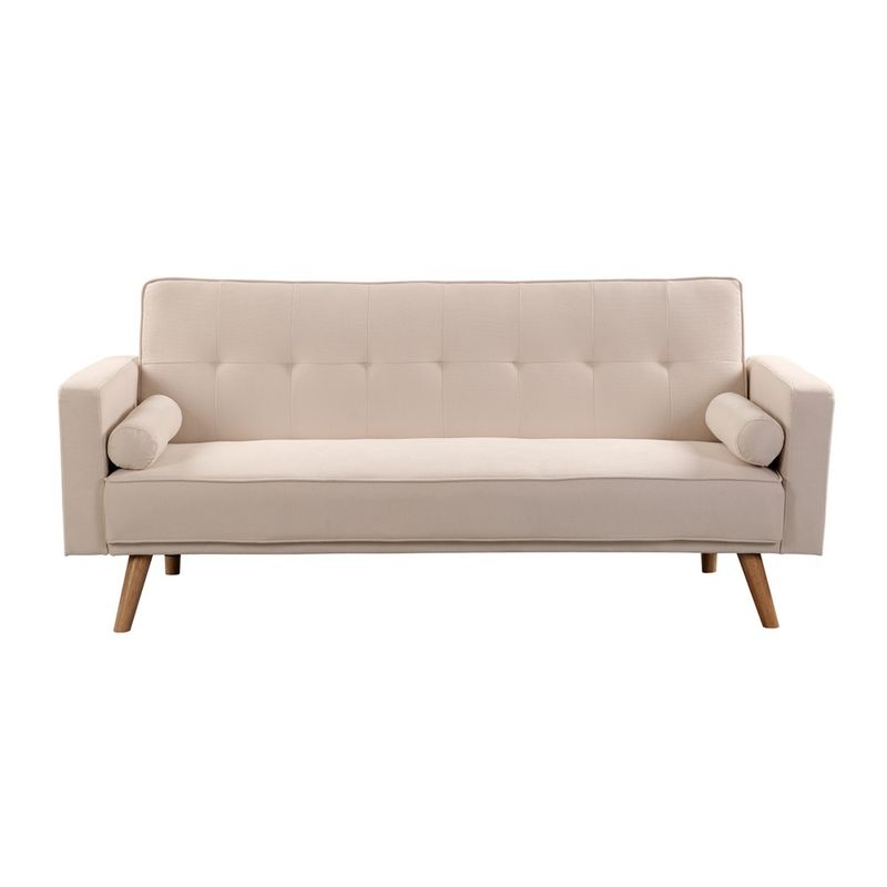 PAZART MUEBLES - SOFÁ CAMA FUTÓN LUCIE BEIGE CLARO