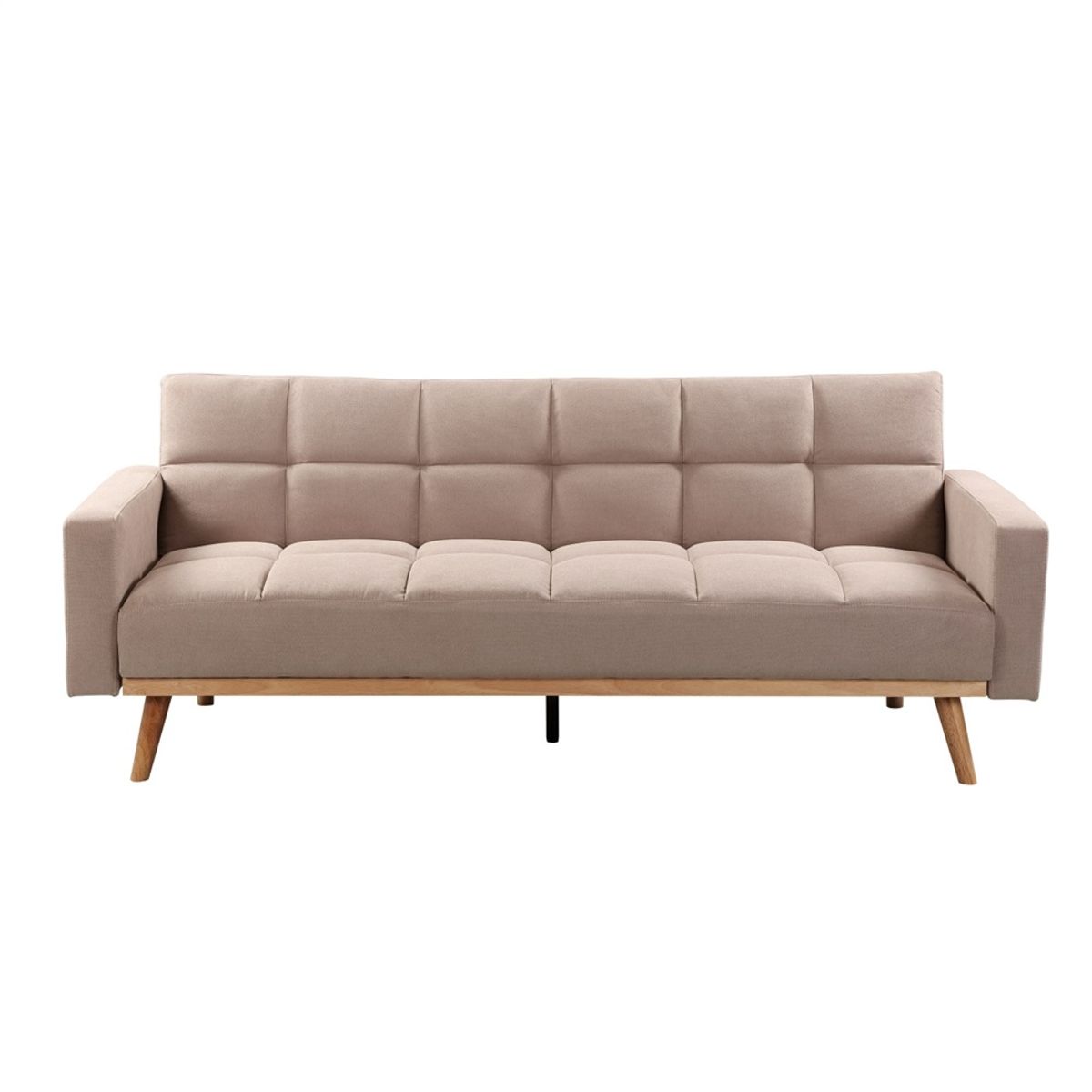 PAZART MUEBLES - SOFÁ CAMA FUTÓN MATTEO MARRON CLARO