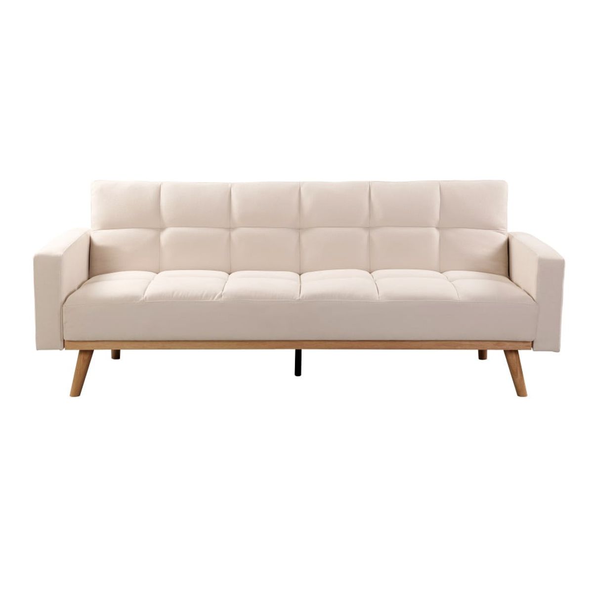 PAZART MUEBLES - SOFÁ CAMA FUTÓN MATTEO BEIGE CLARO