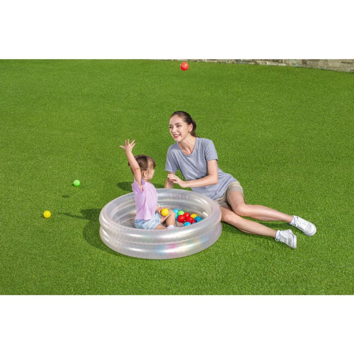 BESTWAY - Piscina 2 Anillos 91X20Cm Rosado - Bestway