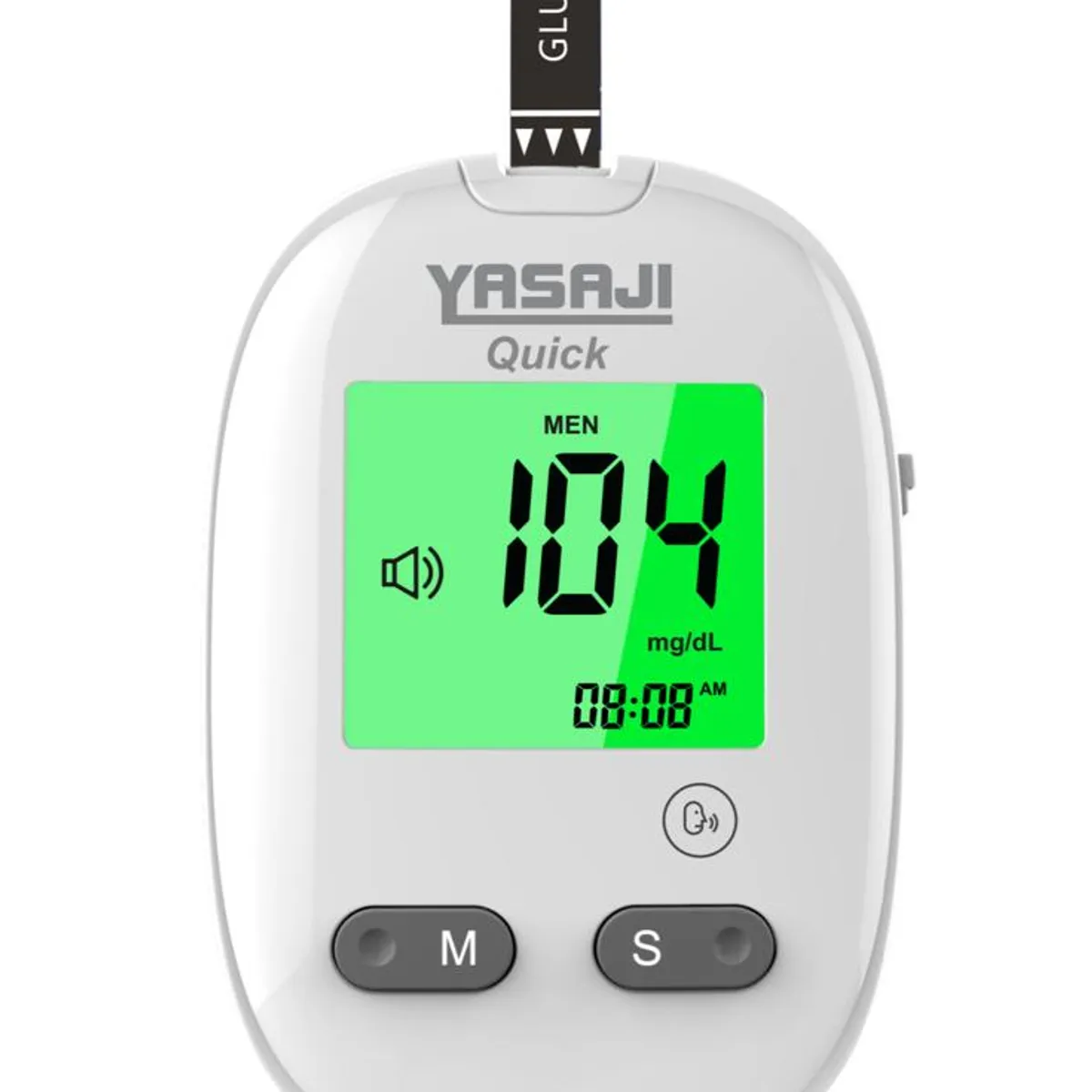 Y YASAJI - Glucómetro LED/VOZ YASAJI BG-709 + 50 tiras + 50 lancetas