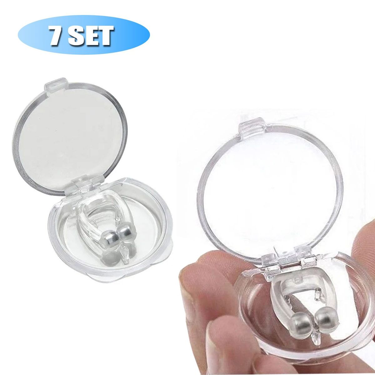 GENERICO - Antironquidos Magnetico 7 Clip Para La Nariz