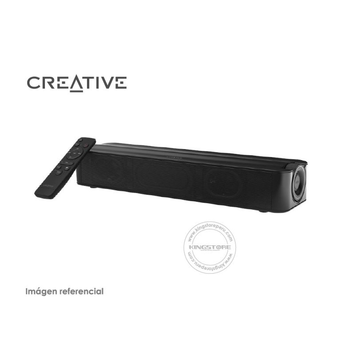 CREATIVE - Parlante Creative Stage SE Sound Bar 24watts Bluetooth USB-C Black