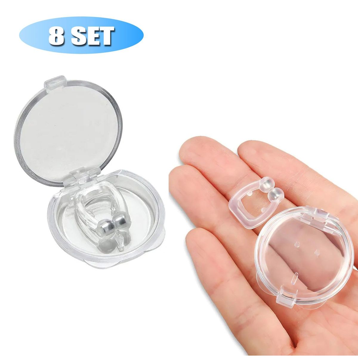 GENERICO - Antironquidos Magnetico 8 Clip Para La Nariz