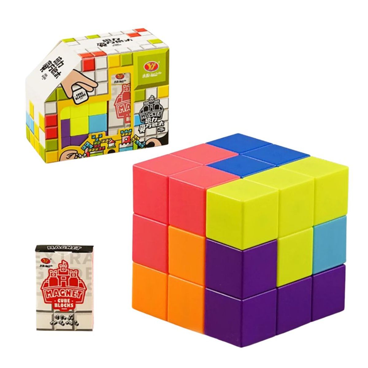 INSPIRA - Cubos Magnéticos de Construcción Rompecabezas Juguete