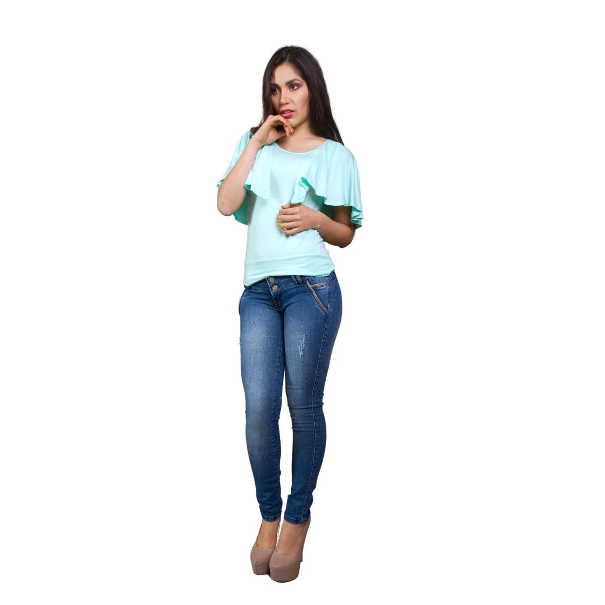DCLAUDE COLLECTION BY DESIREE RUIZ - Dclaude collection by desireé - blusa mujer johanne - verde