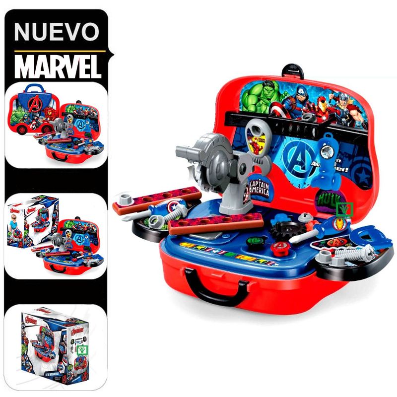 MARVEL - Set De Herramientas Y Lonchera 2 En 1 Avengers