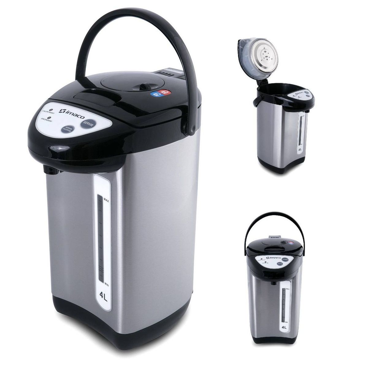 IMACO - Termo hervidor TP4050SS Imaco 4L de Acero Inoxidable