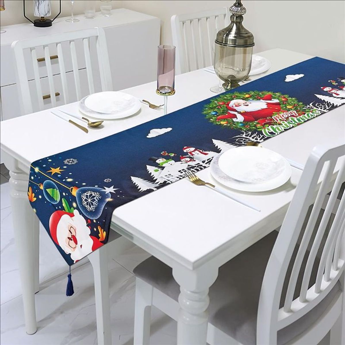 CASATEX - Camino de Mesa Navideño 33x180 cm PAPA NOEL Nº7