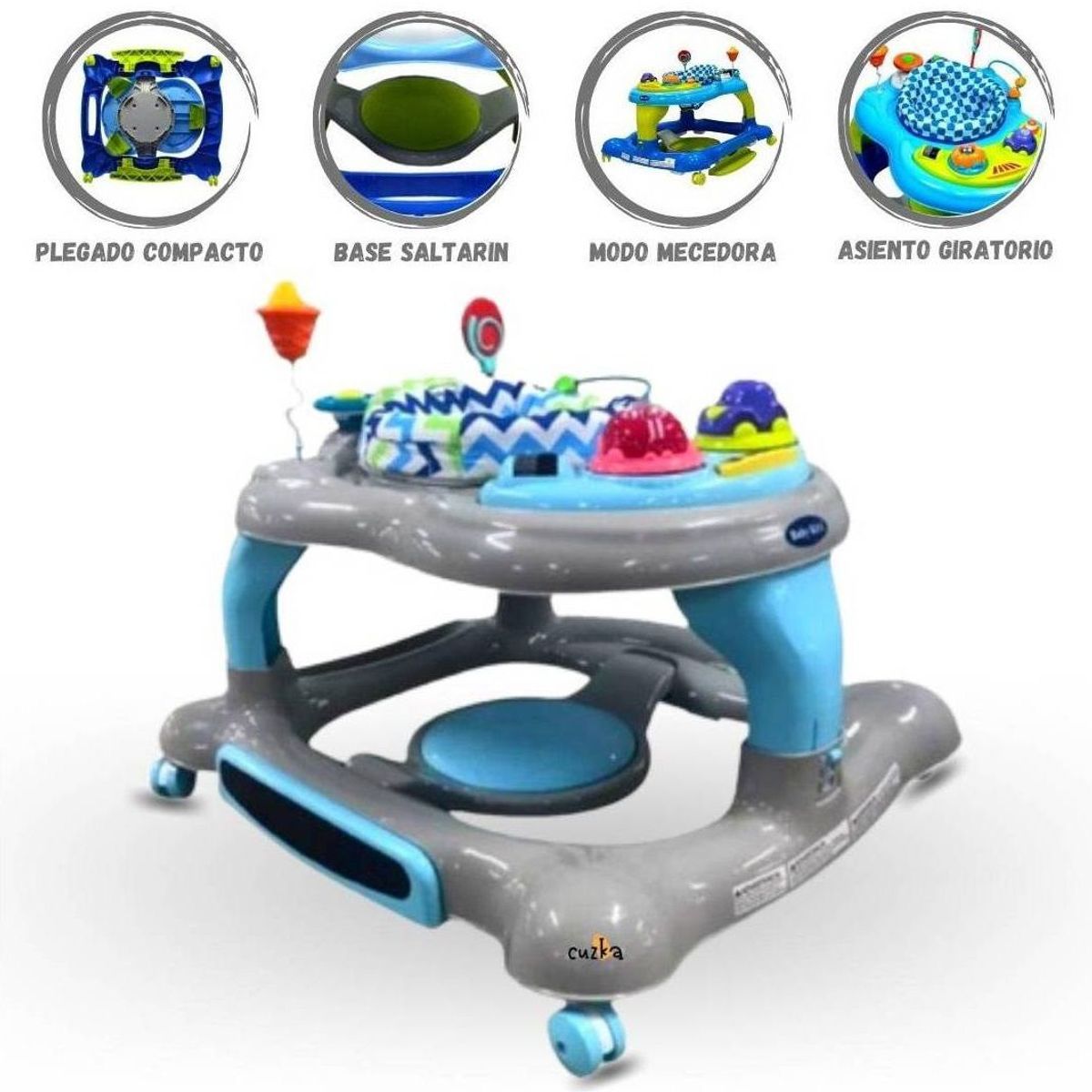 BABY KITS - Andador saltarín centro de actividades 360° musical