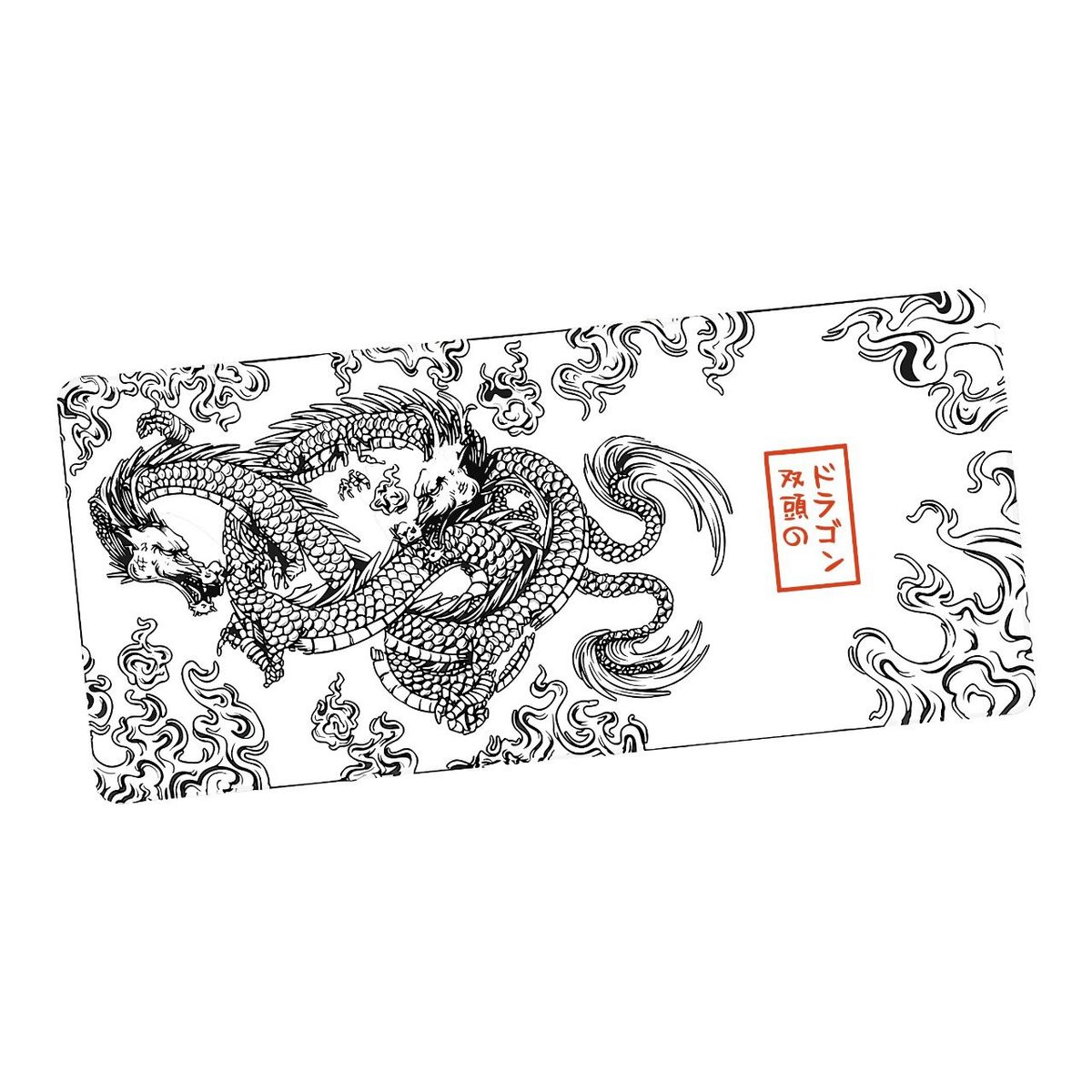 GENERICO - Mouse Pad Gamer Xl Dragon Caos white