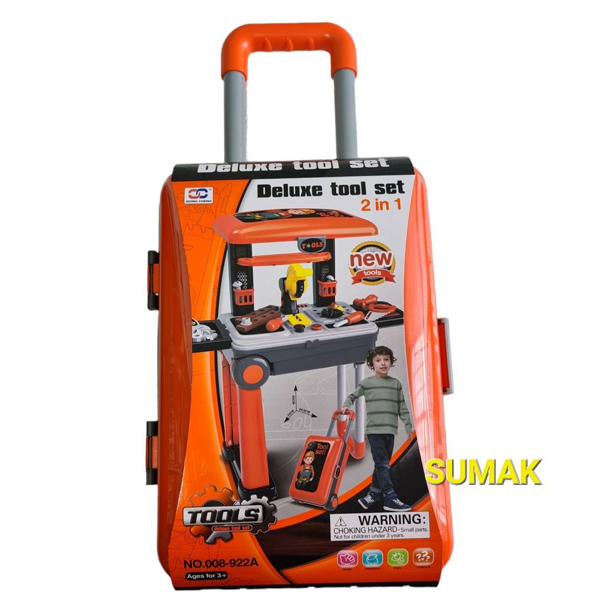 GENERICO - Maleta de Herramientas  2 en 1 para Niños