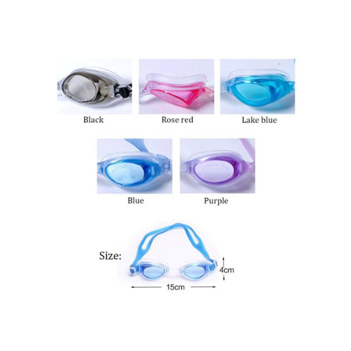 NO LOGO - Lentes de Natación para Niños y Niñas Gafas de buceo