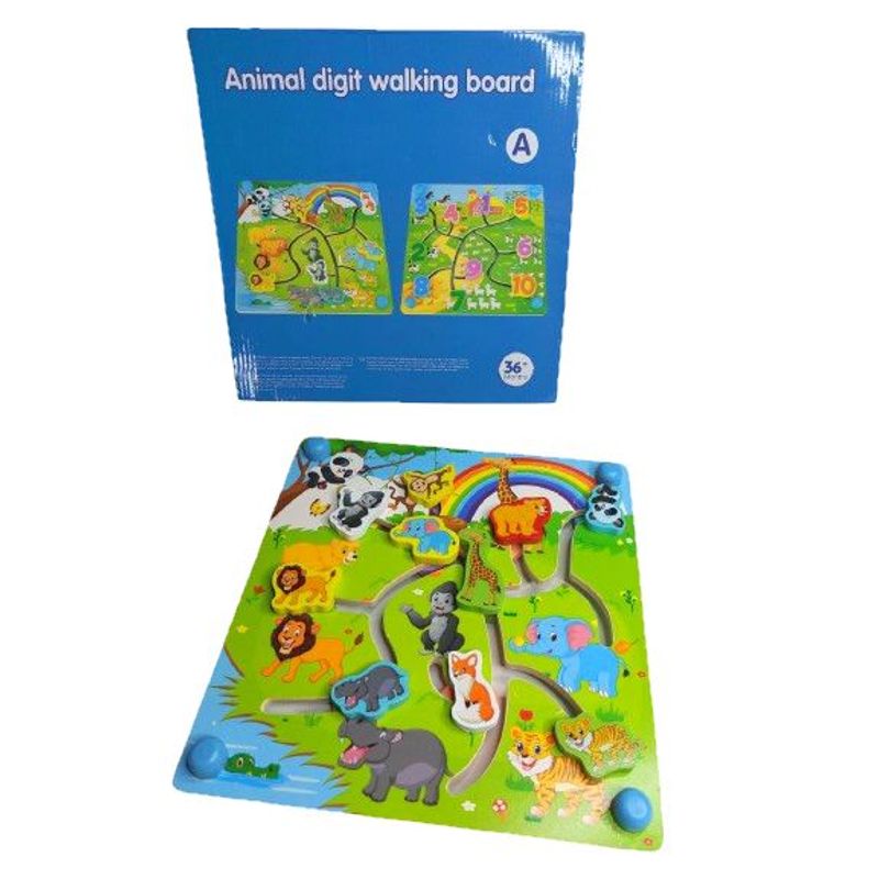 GENERICO - TABLERO 2 EN 1 RELACIÓN DE ANIMALES Y NÚMEROS DEL 1 AL 10