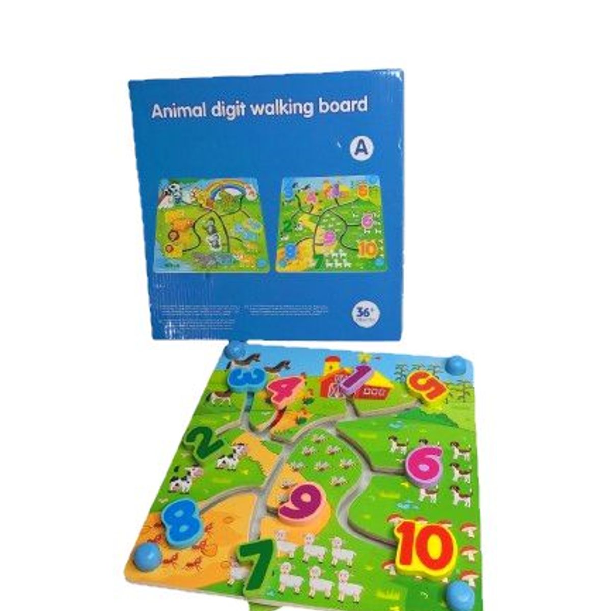 GENERICO - TABLERO 2 EN 1 RELACIÓN DE ANIMALES Y NÚMEROS DEL 1 AL 10