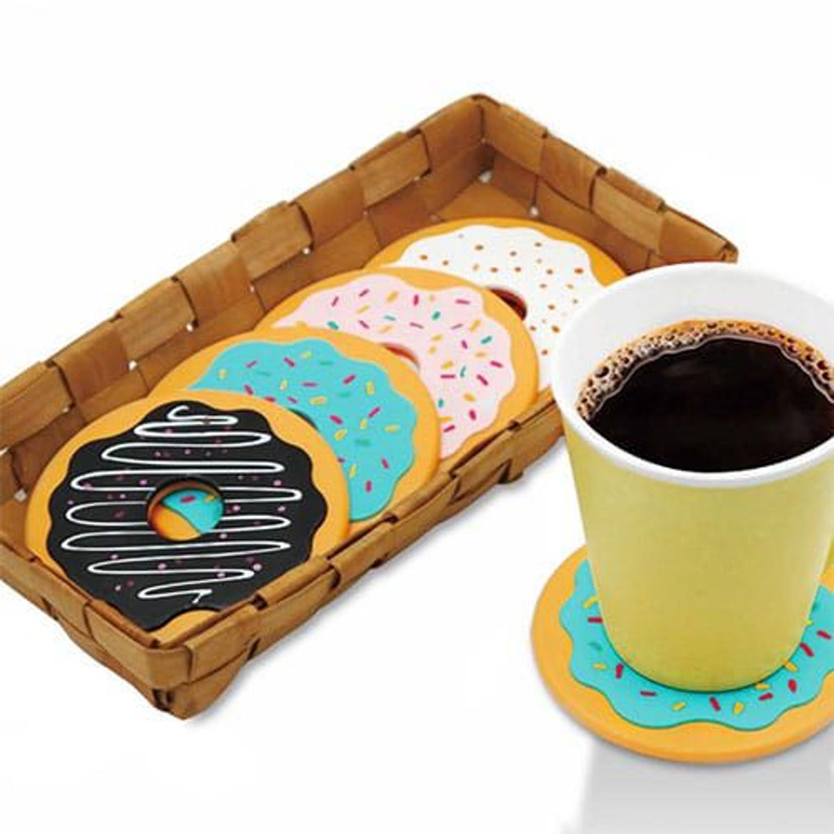 RETRO - Posavasos en forma de dona donut