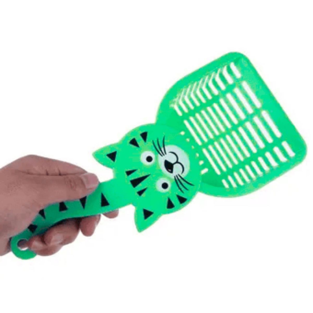 GENERICO - PALA RECOGEDOR PARA ARENA DE GATOS VERDE.