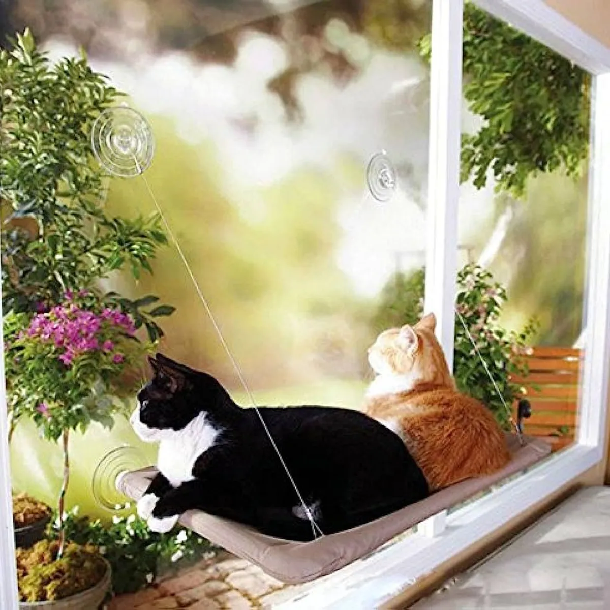 GENERICO - Cama colgante hamaca lavable para gato para la ventana