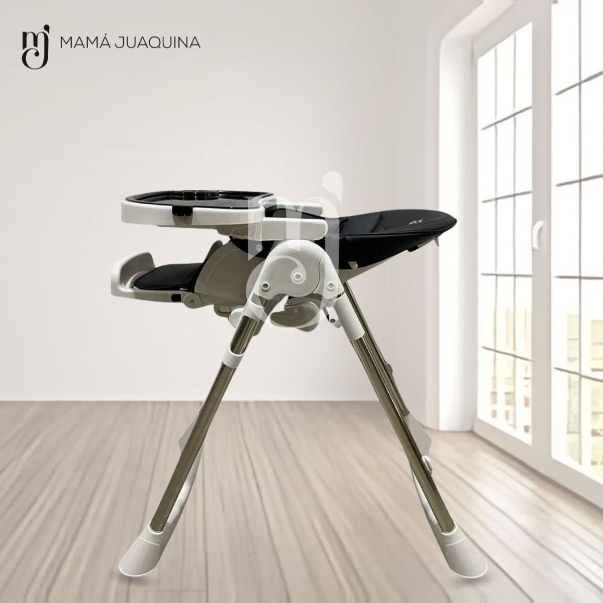 BABY - Silla de Comer Graduable Bambino «SILVESTRE» Black