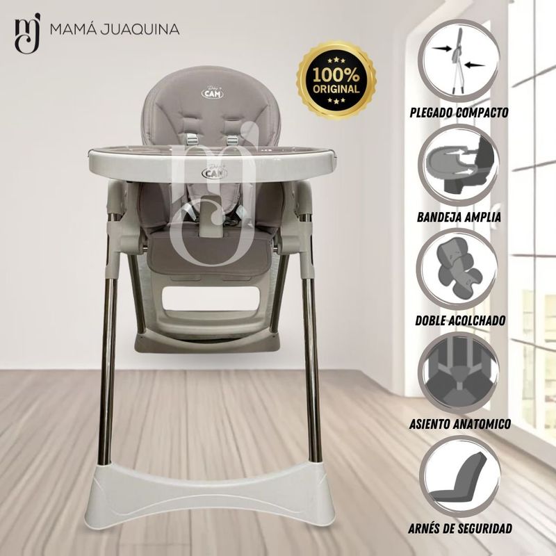 BABY - Silla de Comer Graduable Bambino «SILVESTRE» Beige