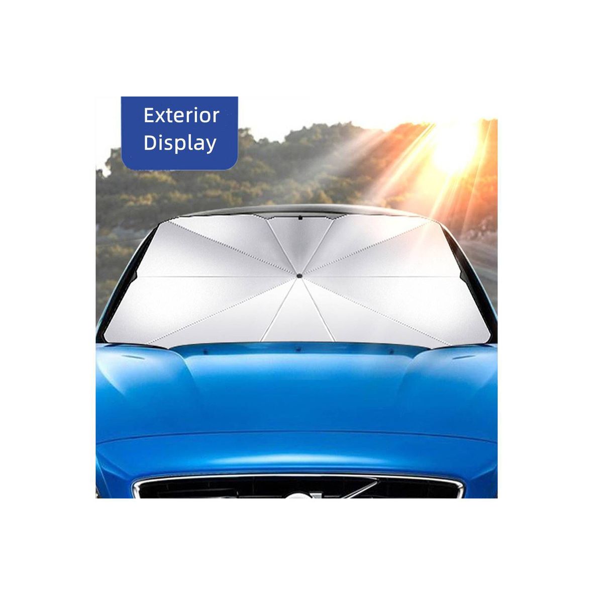 GENERICO - Tapasol Auto Plegable  tipo Sombrilla para Parabrisas