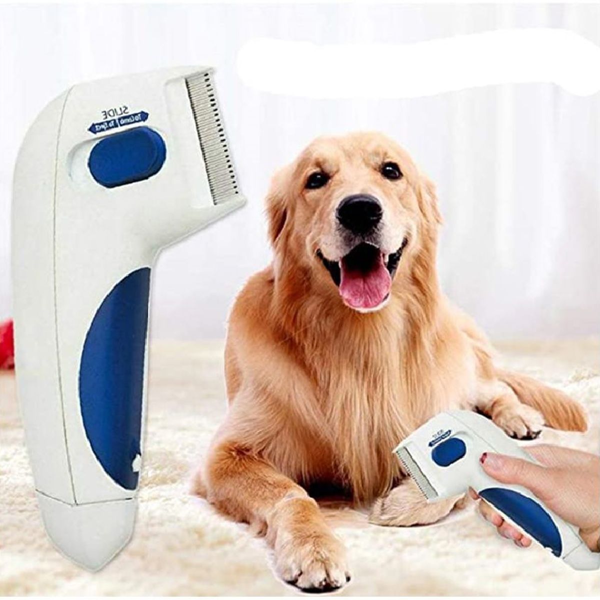 GENERICO - Peine Cepillo Eléctrico Anti Pulgas para Mascotas Perro Gato