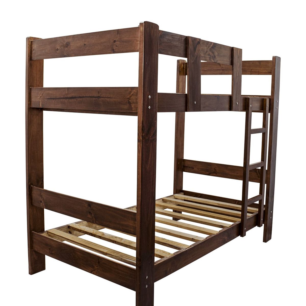 MUEBLES MACRUMO - Camarote 1.5 Plz  Pino    De 1.5" x 5"+ Acabado color Chocolate