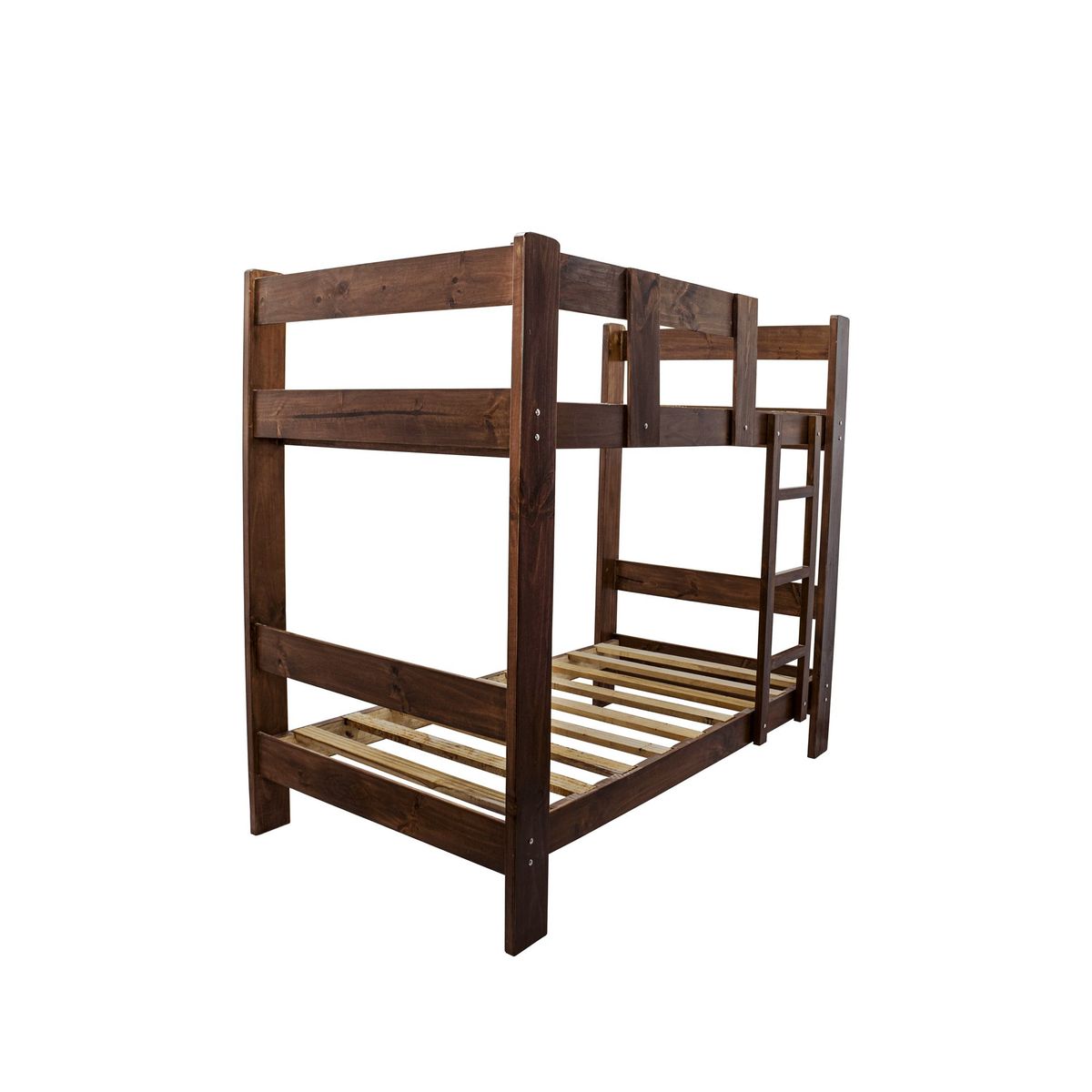 MUEBLES MACRUMO - Camarote 1.5 Plz  Pino    De 1.5" x 5"+ Acabado color Chocolate