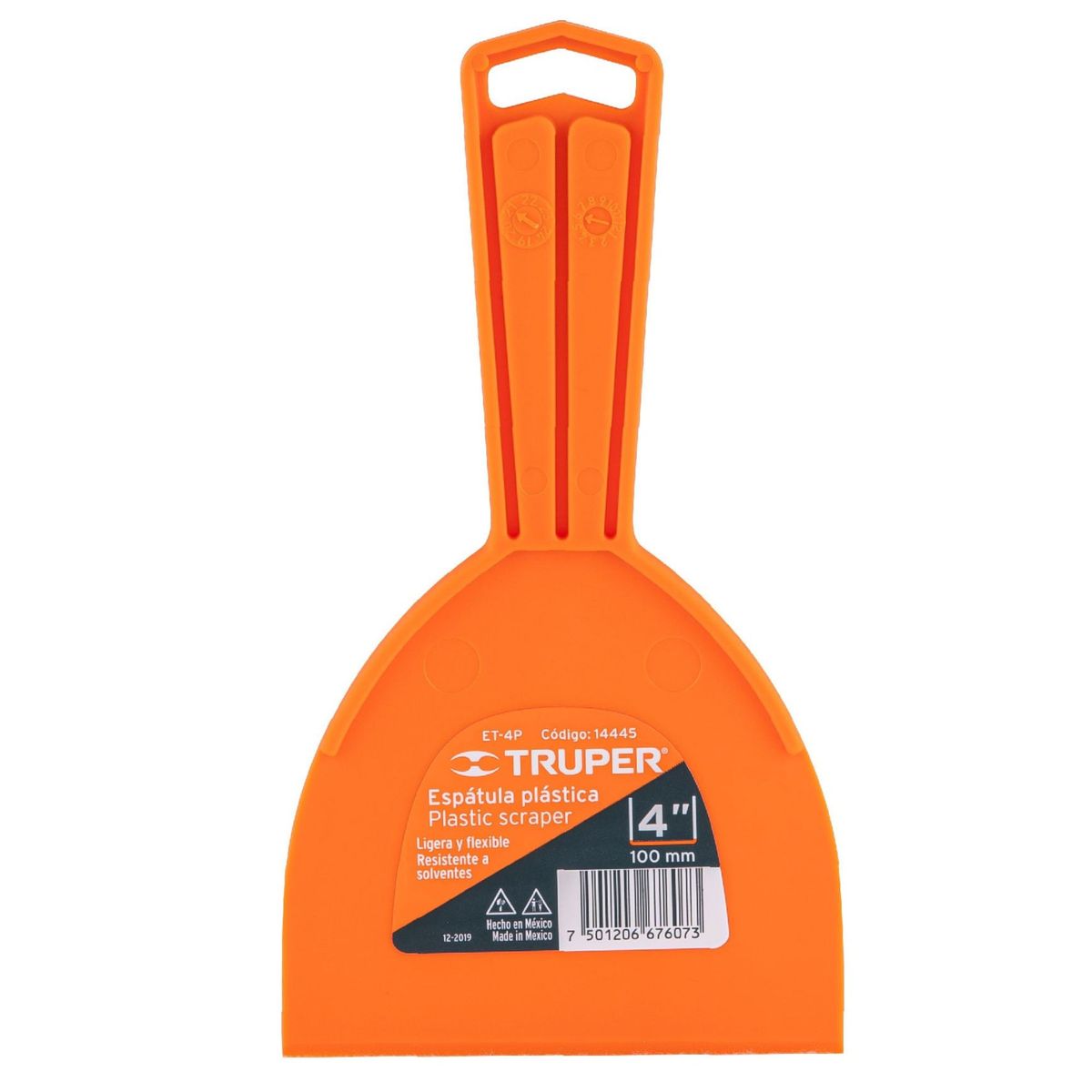 TRUPER - Espátula para estucado de pvc 4 pulgadas Truper