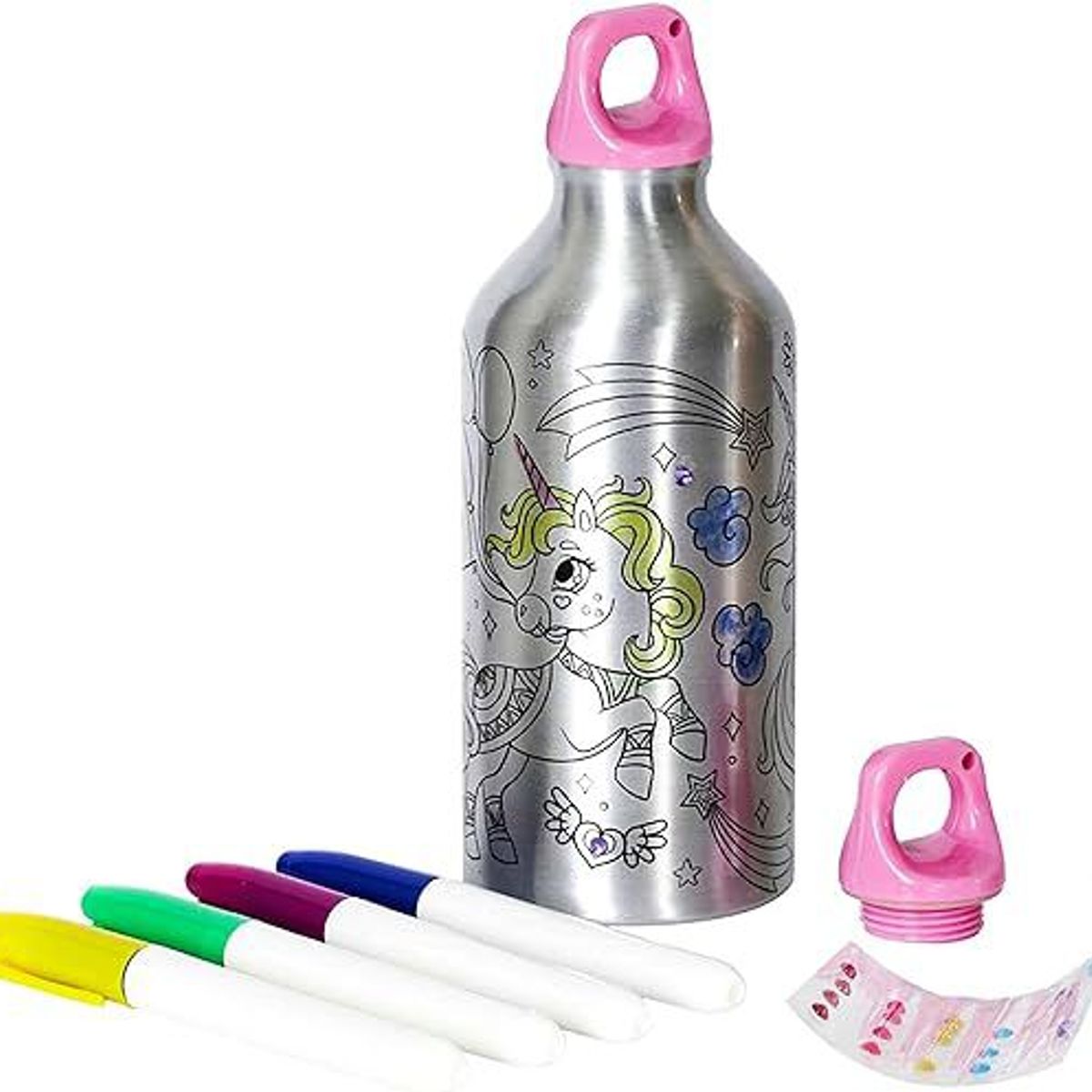 GENERICO - BOTELLA TERMO DE UNICORNIO PARA PERSONALIZAR