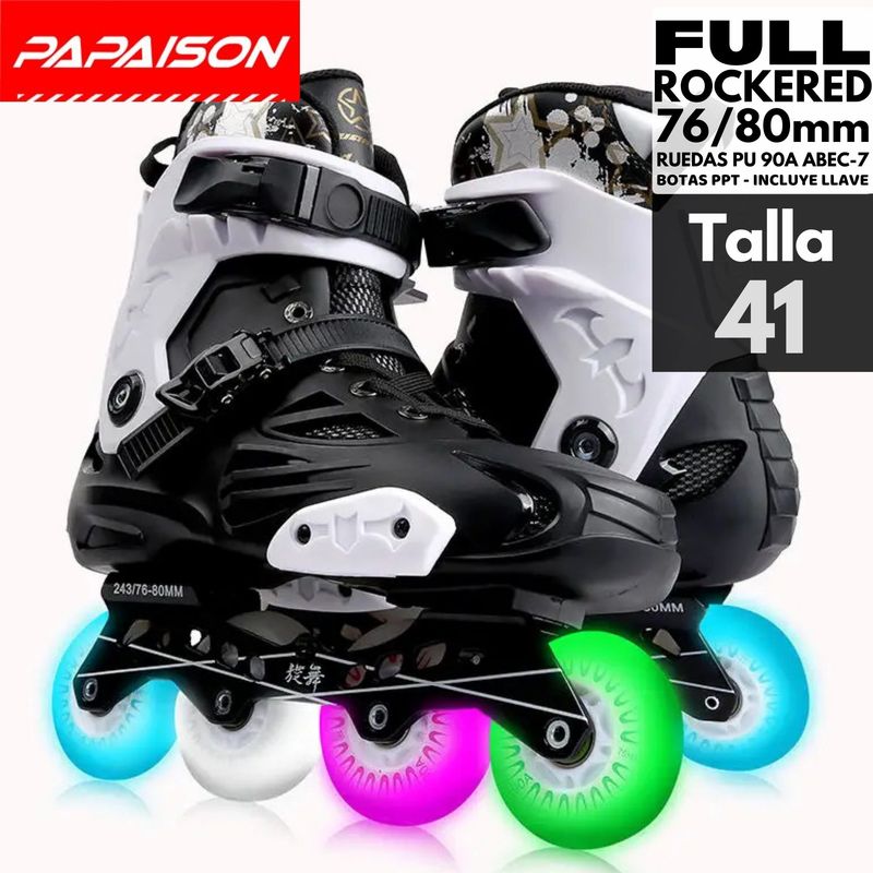 PAPAISON - Patines Freestyle X6 Professional Skates - WH - Talla 41