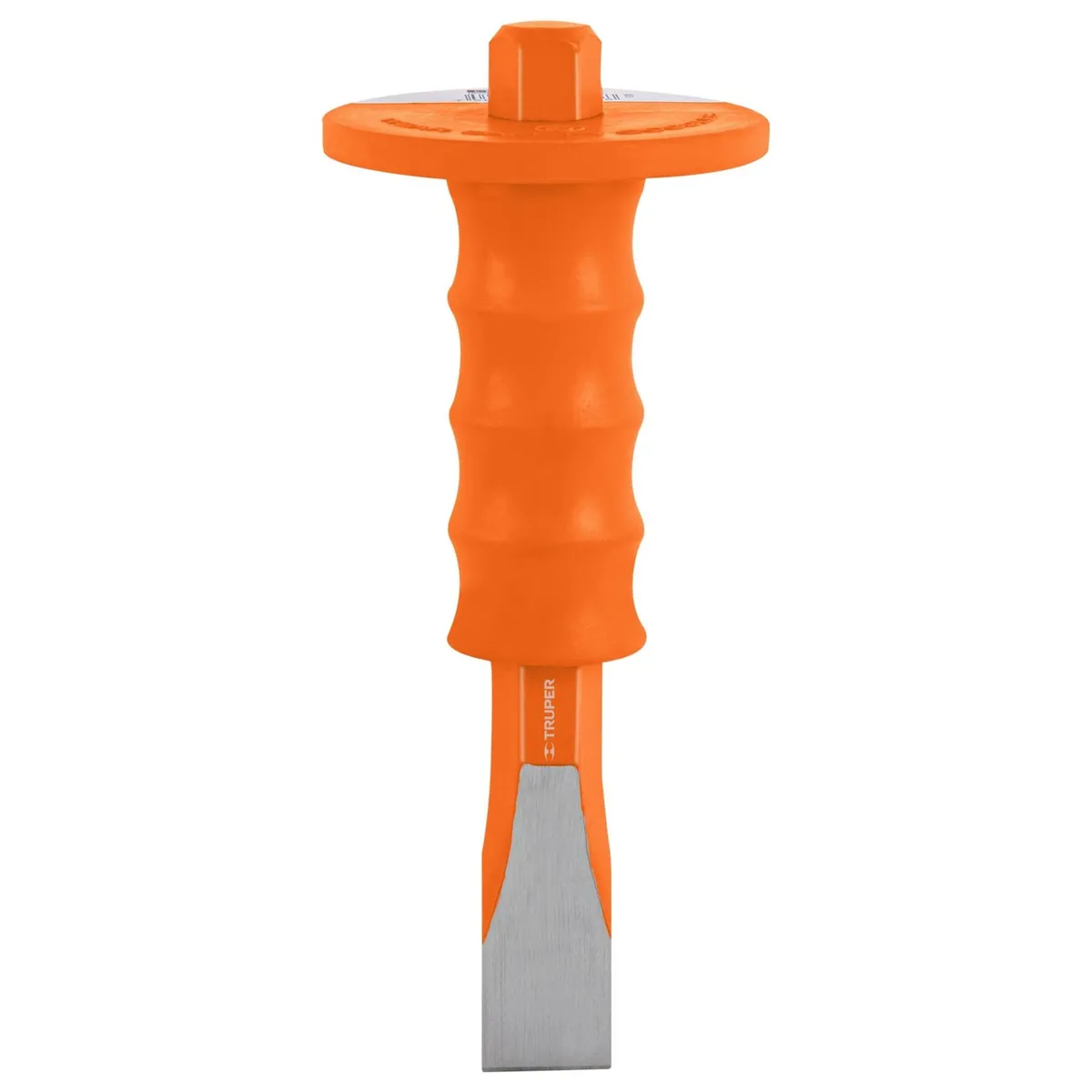 TRUPER - Cincel Plana 1 x 8" con grip ergonómico antivibración, Truper