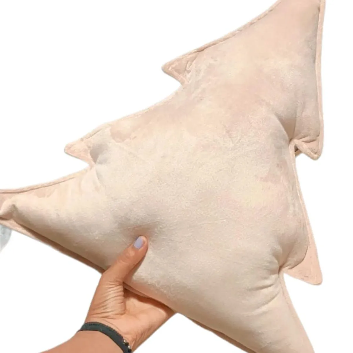 GENERICO - Cojín Navideño Deco Arbol De Navidad Beige 35x40cm