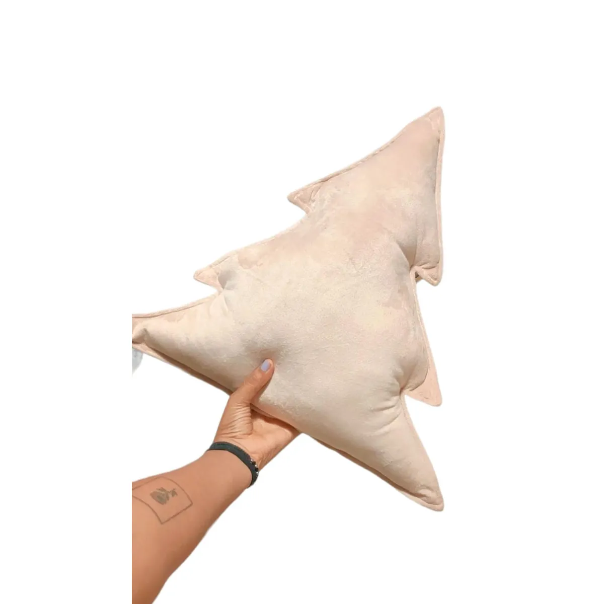 GENERICO - Cojín Navideño Deco Arbol De Navidad Beige 35x40cm