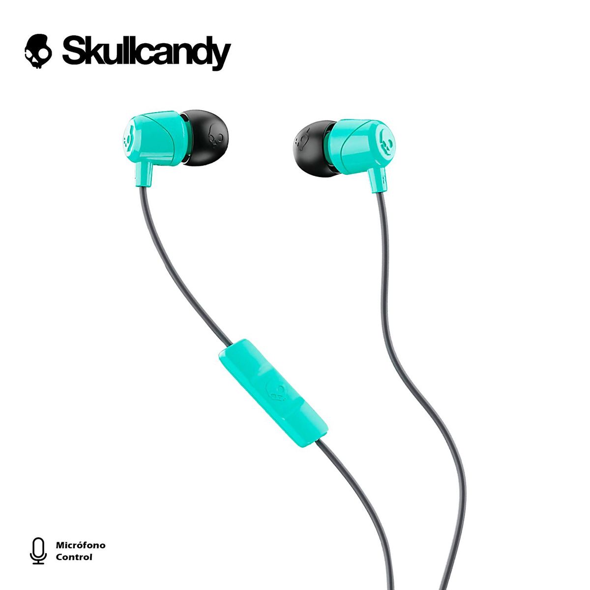 SKULLCANDY - Audífonos SKULLCANDY JIB S2DUY cmicro TURQUESA