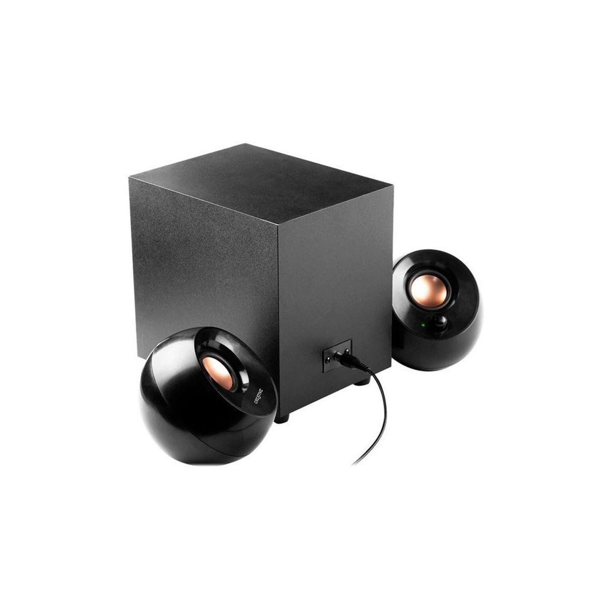 CREATIVE - Parlante Creative Pebble Plus 2.1 8w/16w 3.5mm Usb-Power Negro