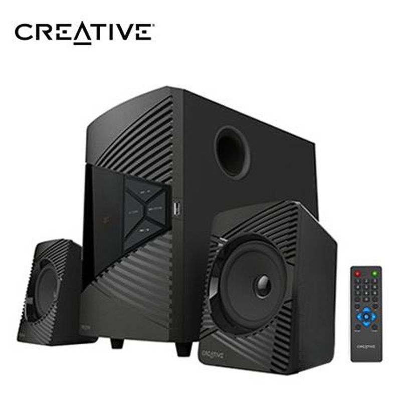 CREATIVE - Parlante Creative E2500 2.1 30w/60w Bt/ Fm/ Usb/ 3.5mm 220v Negro