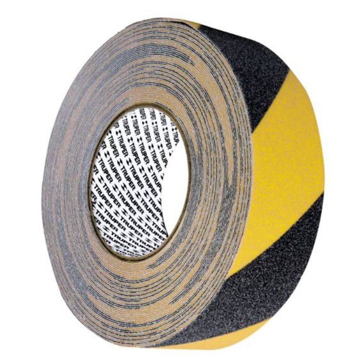 TRUPER - ROLLO DE 18 M DE CINTA ANTIDERRAPANTE AMA/NEGRA 50 MM CON ABRASIVO TRUPER 101449