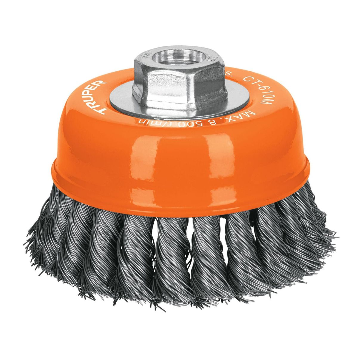 TRUPER - Cepillo metálico Carda tipo copa 4 pulgadas truper