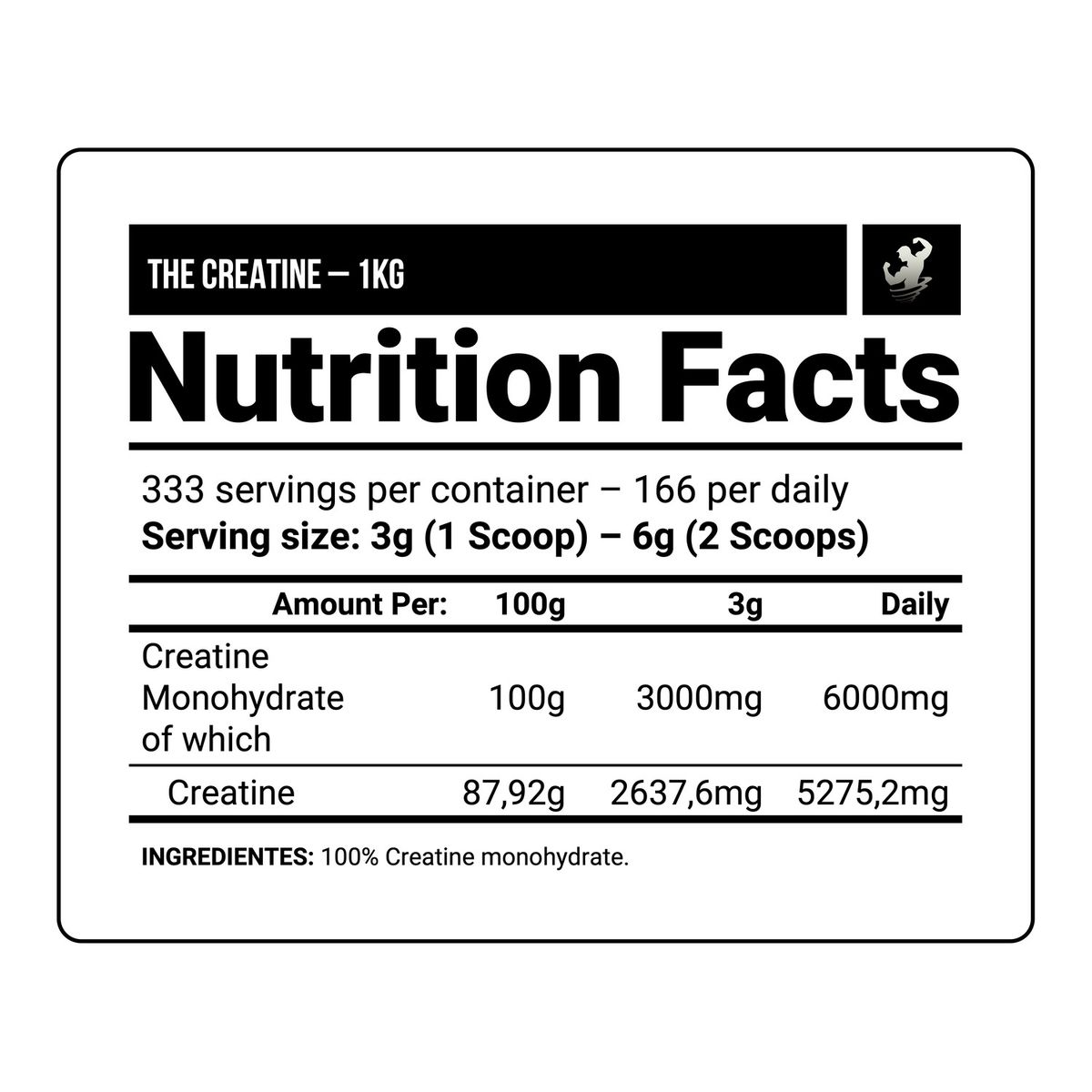 DORIAN YATES - Creatina Monohidratada Dorian Yates 1kg