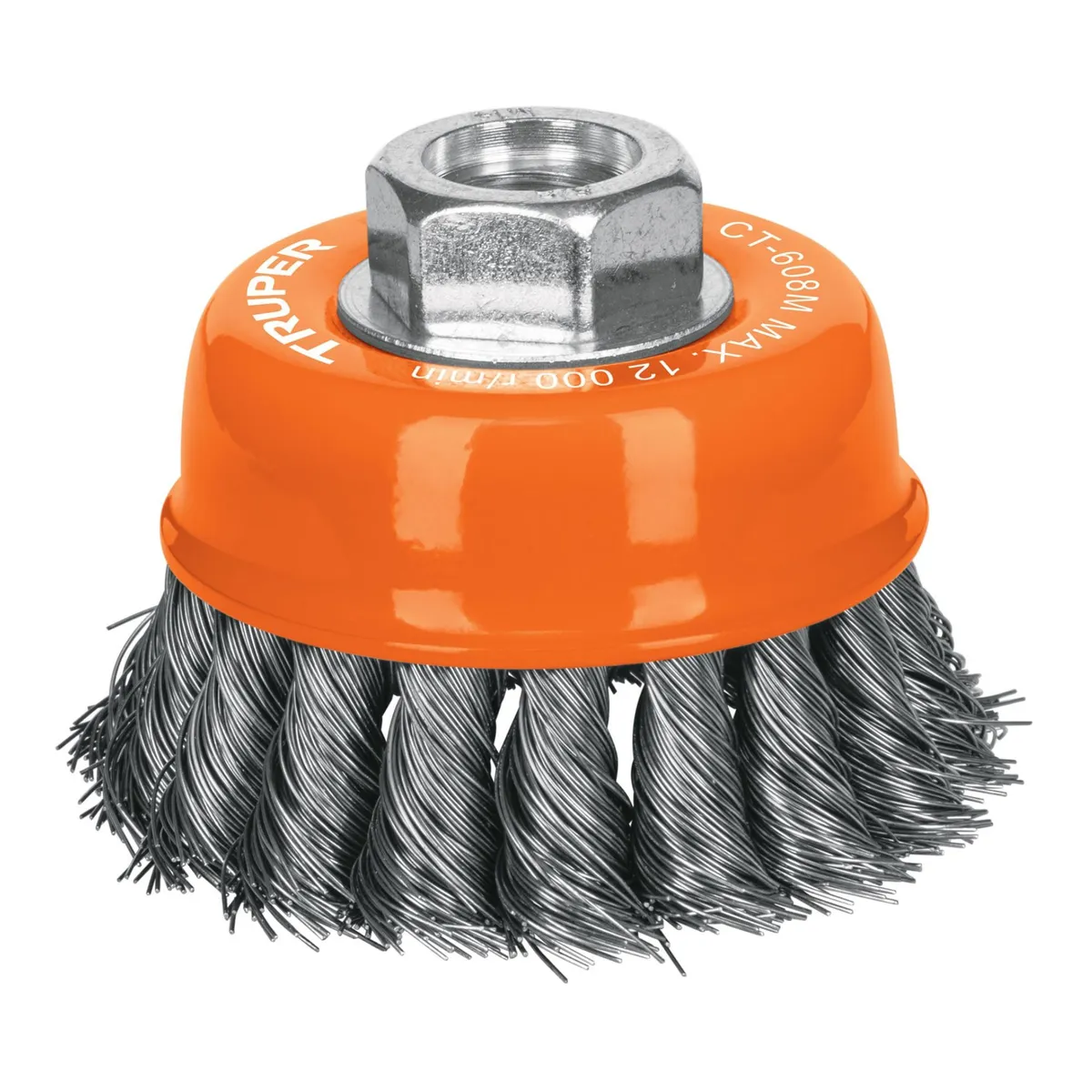 TRUPER - Cepillo metálico Carda tipo copa 3 pulgadas truper