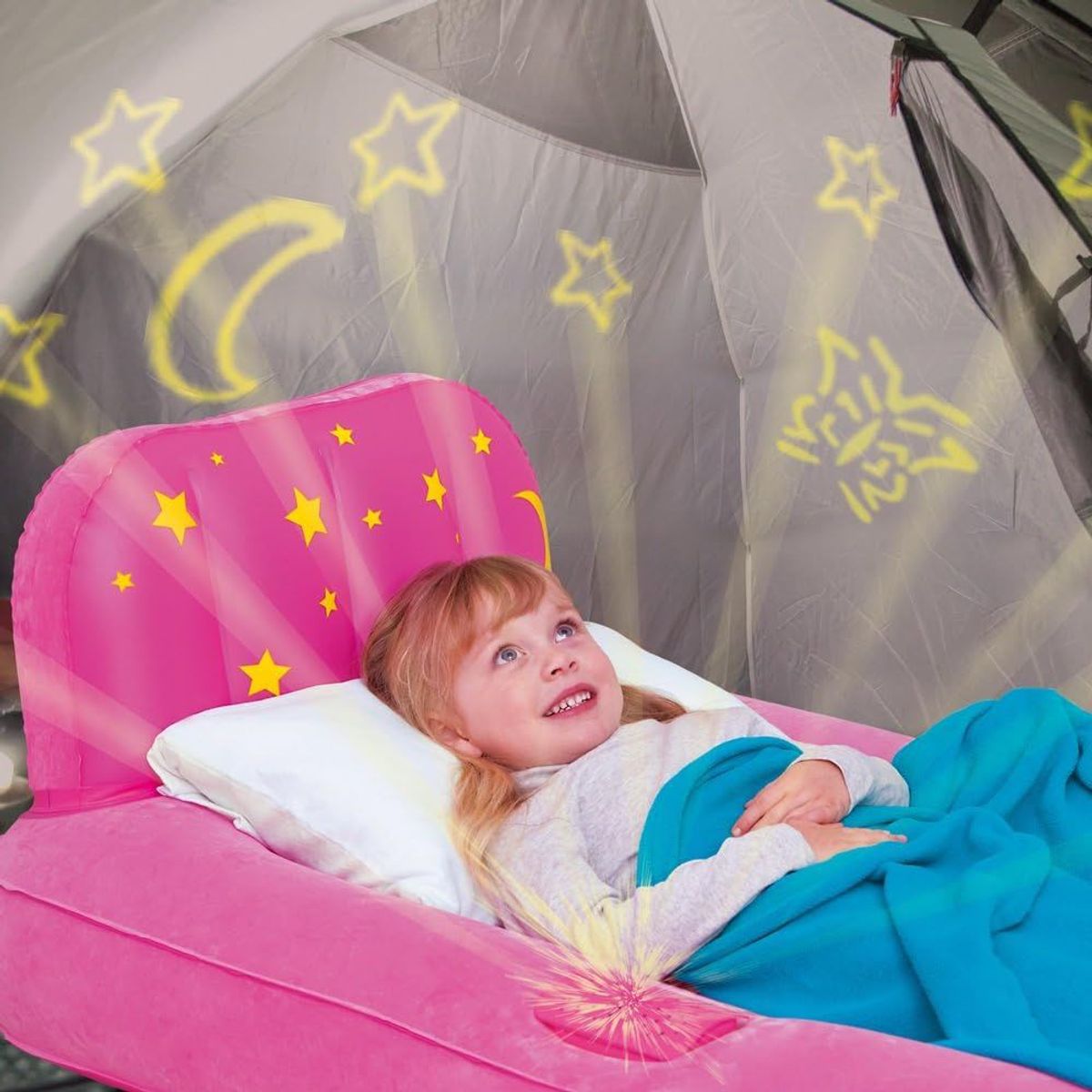 BESTWAY - Cama Inflable Luminoso Dream Glimmers Confortable Bestway