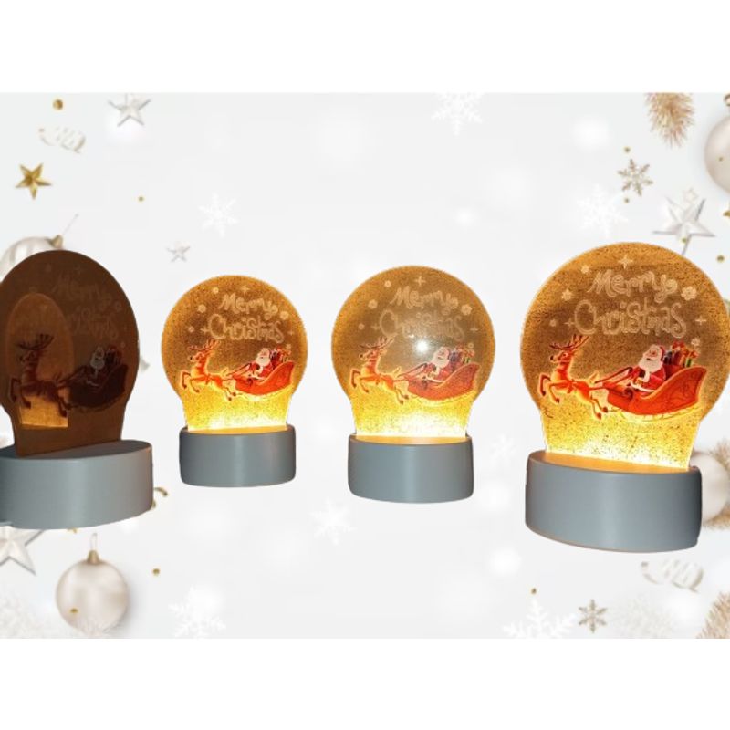 GENERICO - Lamparas Navideñas Decorativas con Luz Led