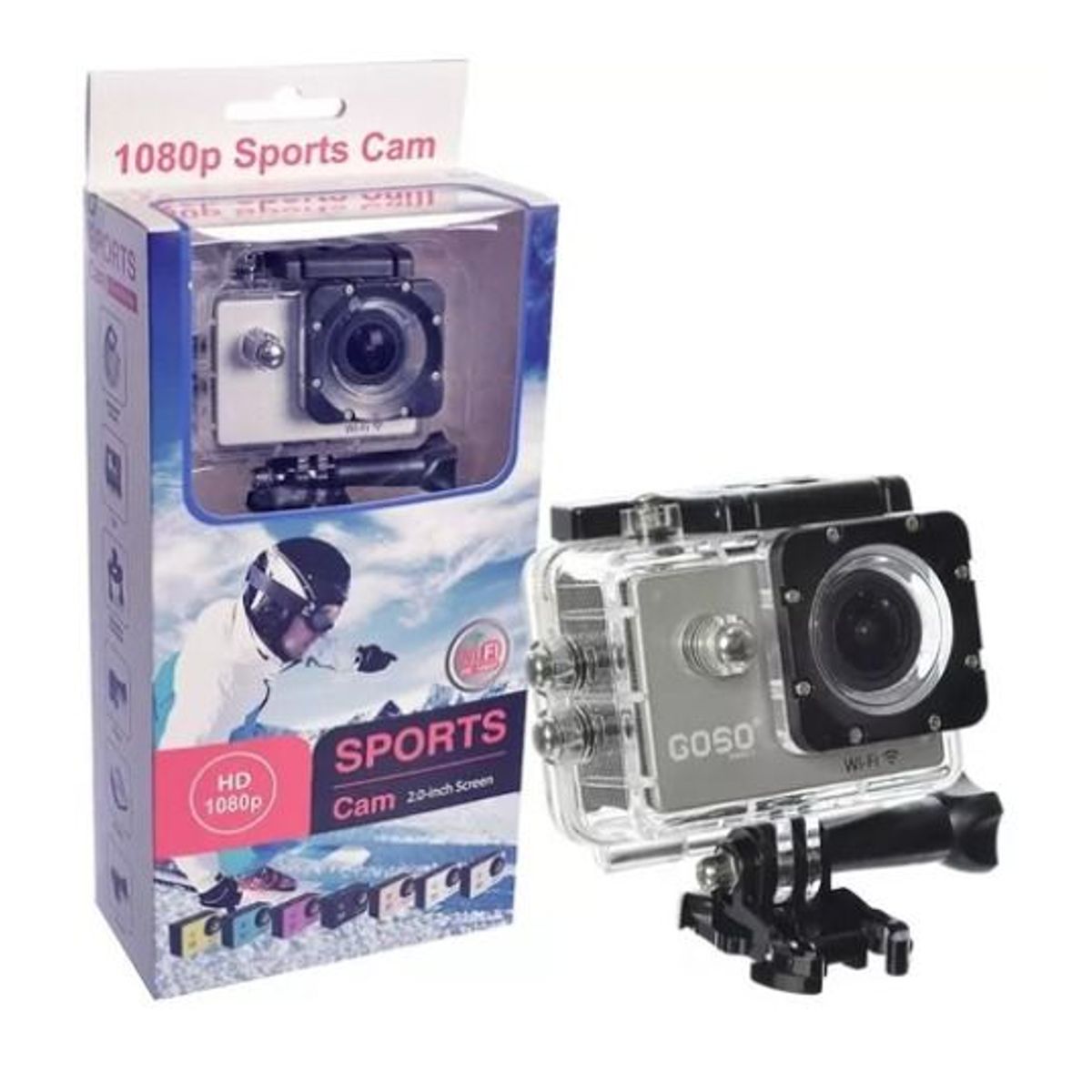 GENERICO - Camara Tipo Go Pro Sport Cam Acuáticas 1080 P Full Hd