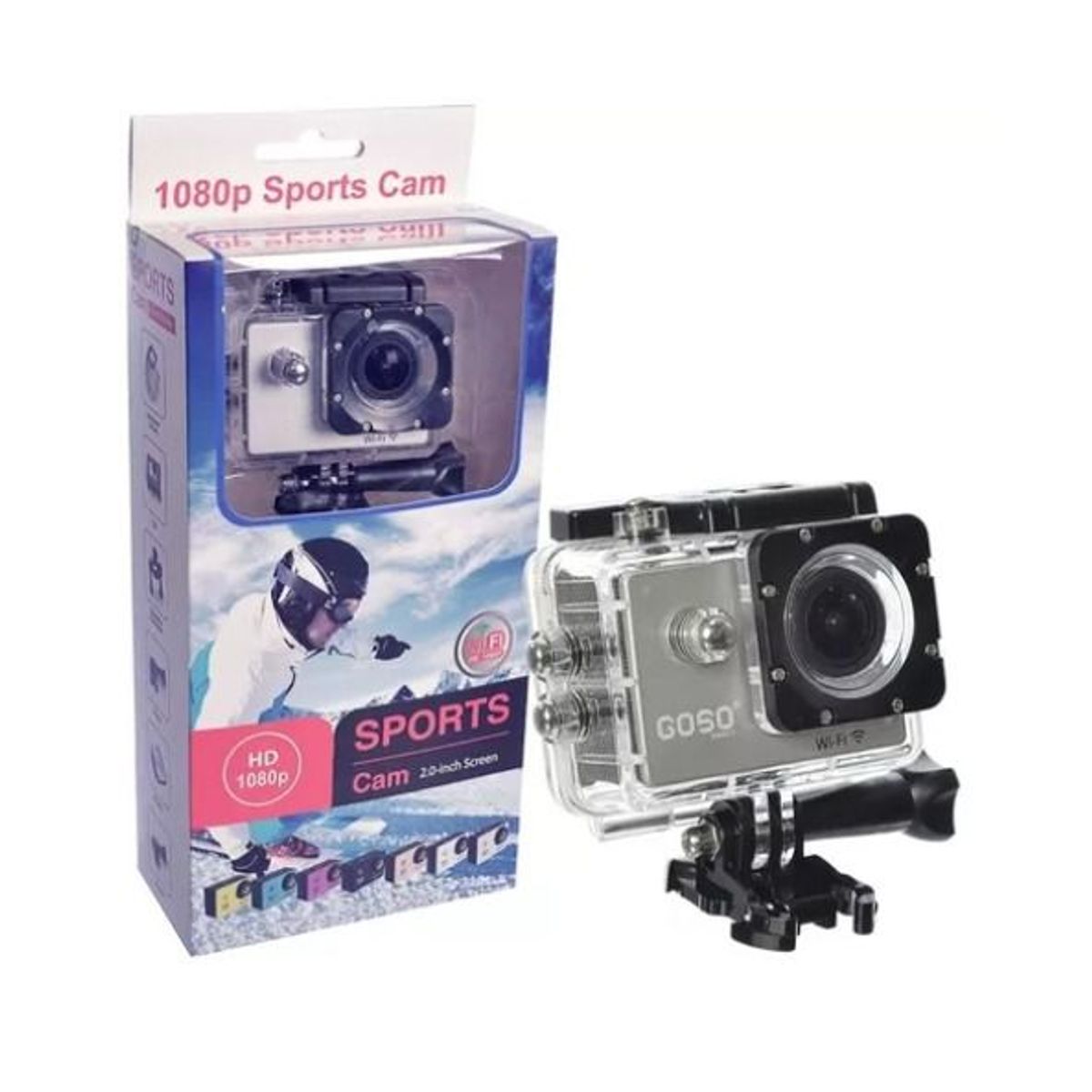 GENERICO - Camara Tipo Go Pro Sport Cam Acuáticas 1080 P Full Hd