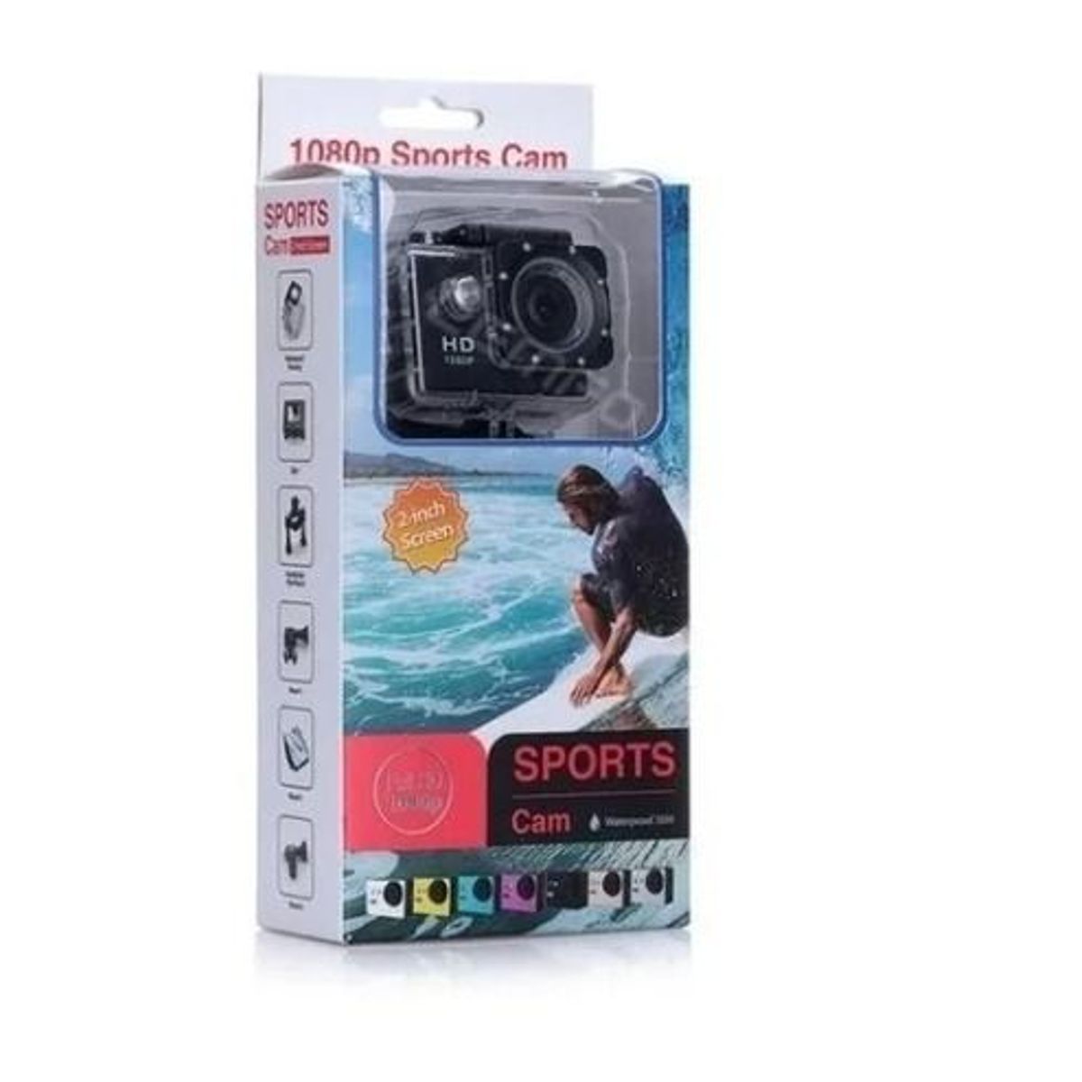 GENERICO - Camara Tipo Go Pro Sport Cam Acuáticas 1080 P Full Hd