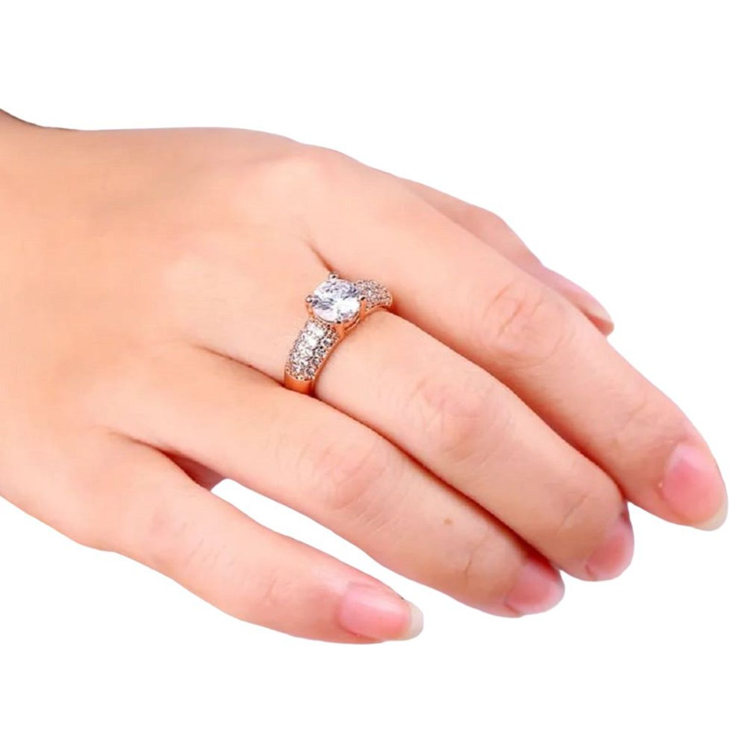 Anillo de Compromiso Shiny Deluxe Bañado Oro18K Aniversario