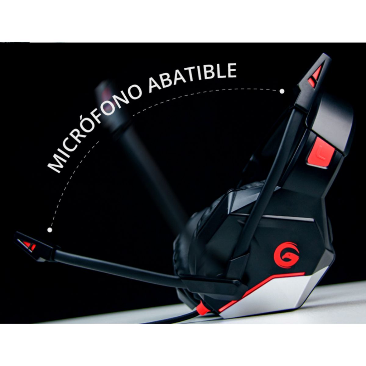 GAMBYTE - AUDIFONO GAMER 7.1 CON MICROFONO USB LUZ LED GAMBYTE FIRE DEATH