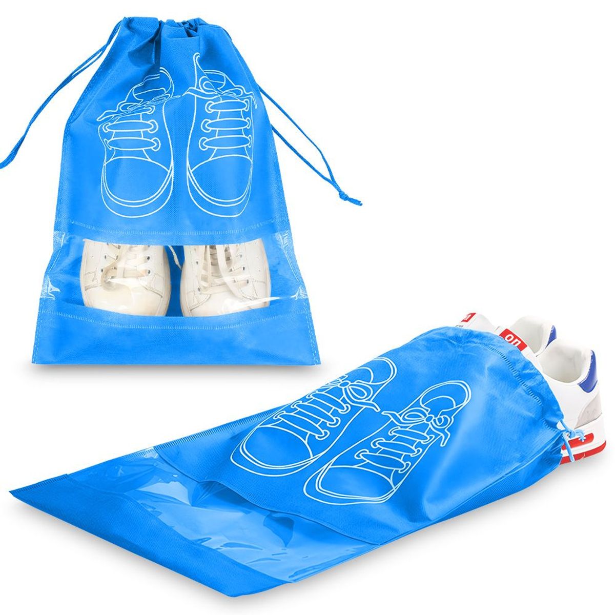 KELLER - Bolsa Organizador Protector de Zapatos para Viaje Celeste BZ3