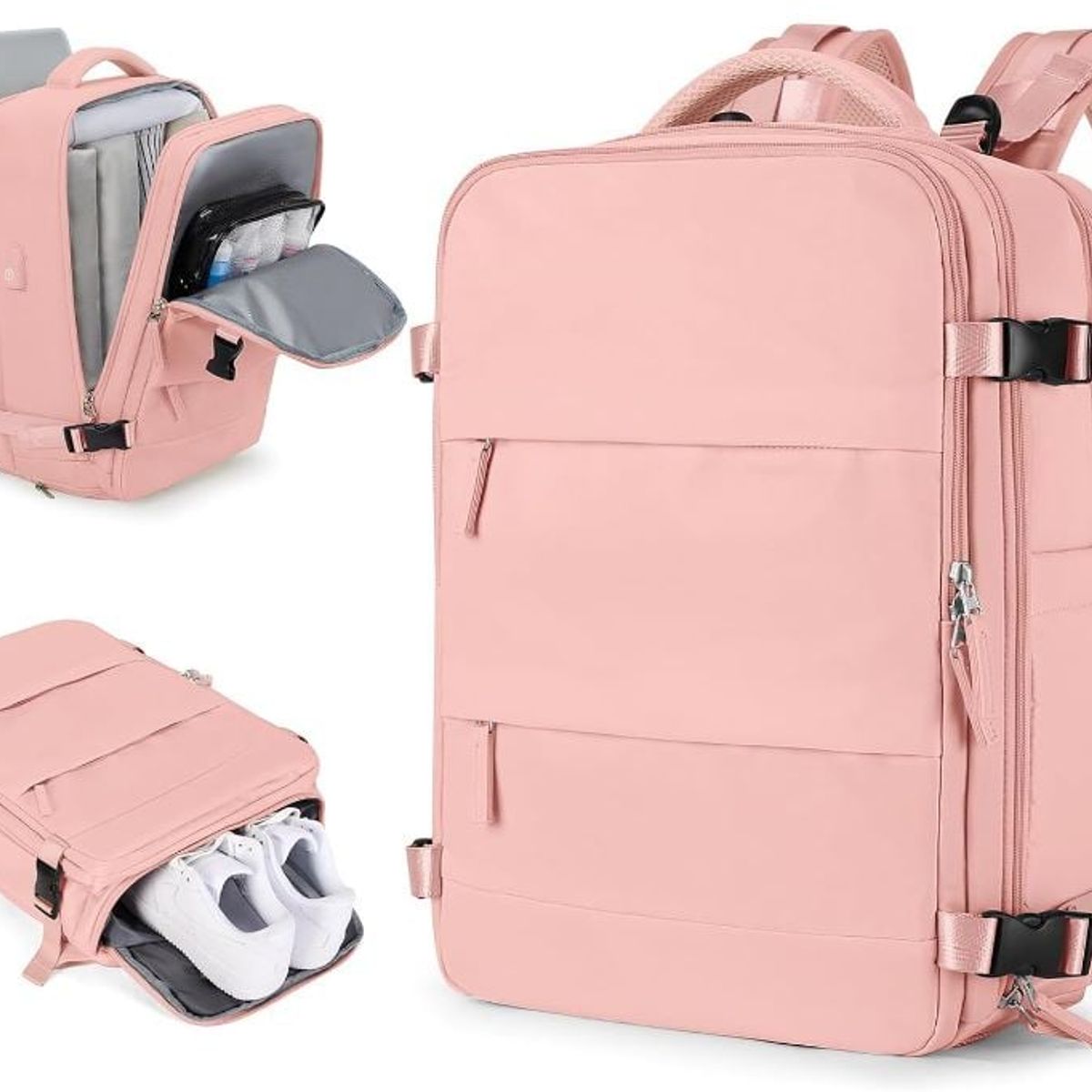 GENERICO - Mochila Viajera de Cabina Premium Rosado